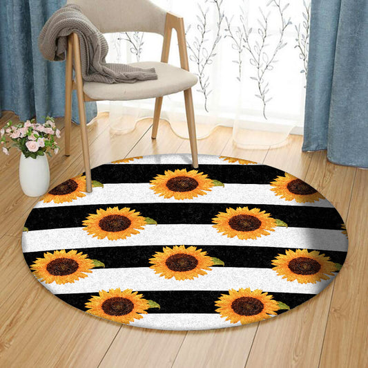 Sunflower HM310717A Round Area Rug