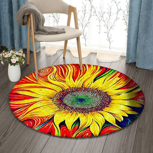 Sunflower HN0210102RR Round Area Rug