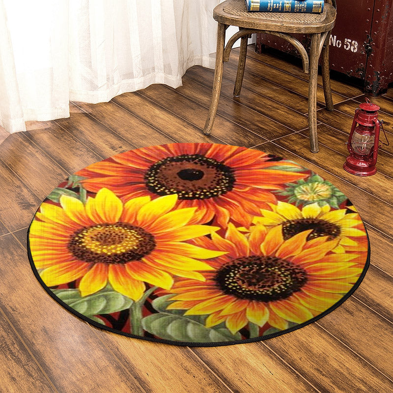 Sunflower HN060972RR Round Area Rug