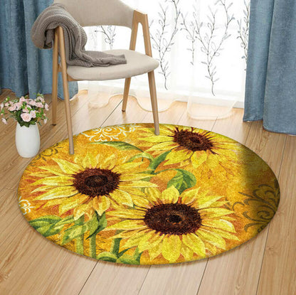 Sunflower TN100818A Round Area Rug