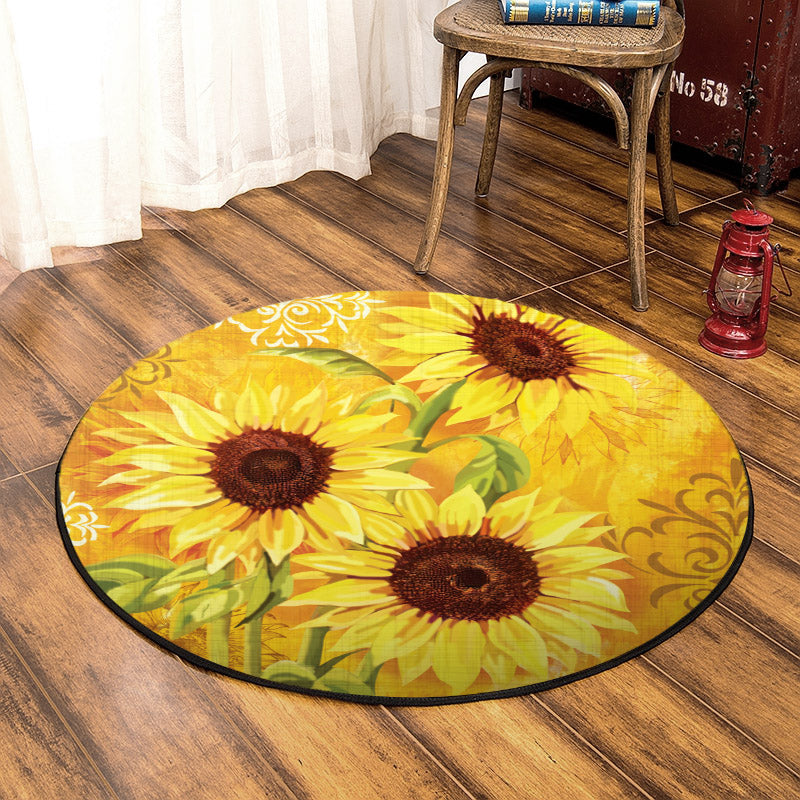 Sunflower TN100818A Round Area Rug