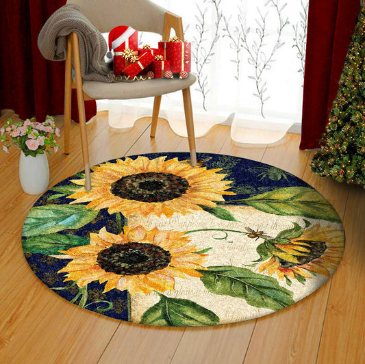 Sunflower TN2810139TM Round Area Rug