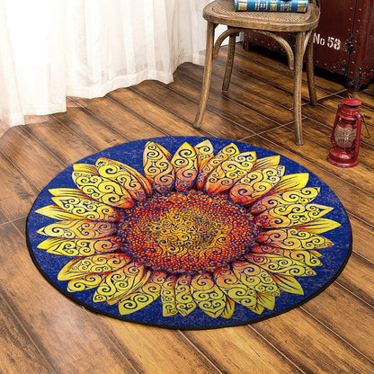 Sunflower TT120815PT Round Area Rug