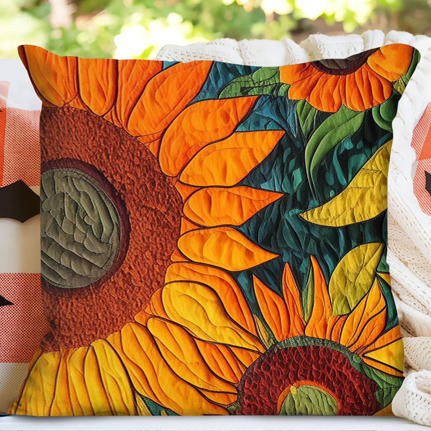 Sunflowers Quilted Pillow Case NCU0LL001