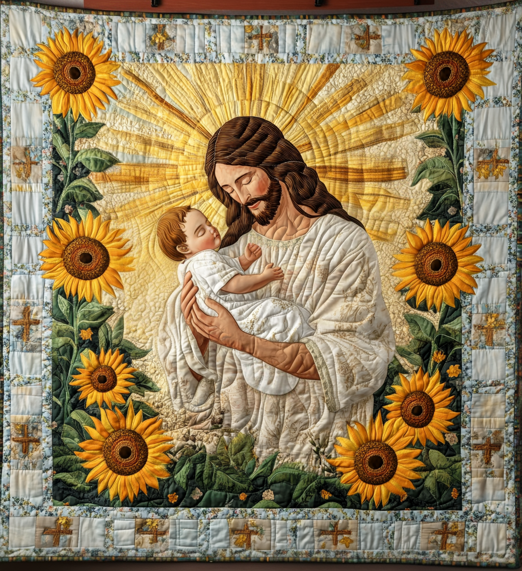 Sunlit Blessings Quilted Blanket NCU0DV2089