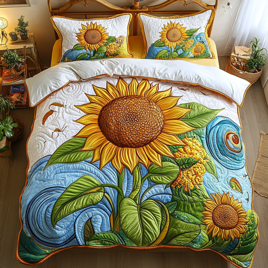 Juego de cama acolchado de 3 piezas Sunlit Charm NCU0DK3533