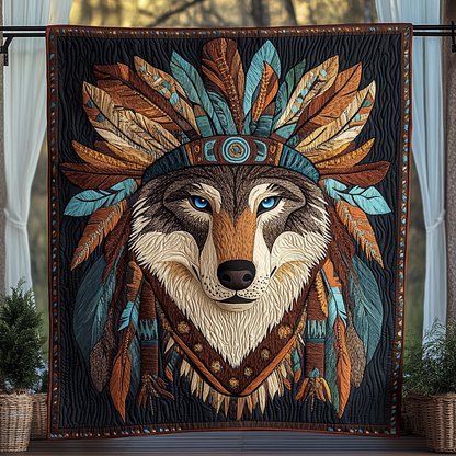 Sunrise Totem Quilted Blanket NCU0DK880