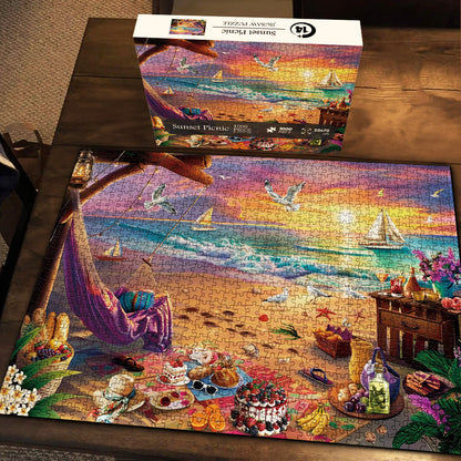 Sunset Picnic Jigsaw Puzzle 1000 Pieces