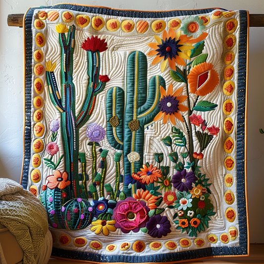 Sunset Saguaro Quilted Blanket NCU0NT150