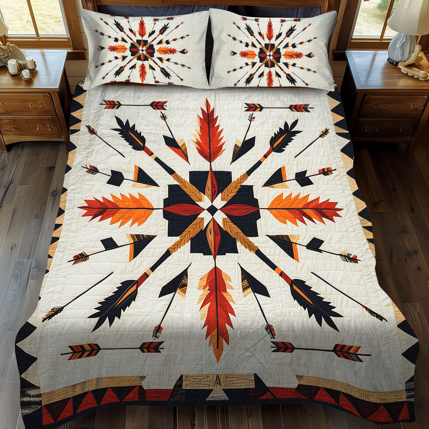 Sunset Peaks 3-Piece Quilted Bedding Set NCU0DK1713