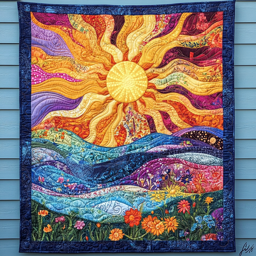 Sunshine In The Garden TAI311024289 Quilt Blanket