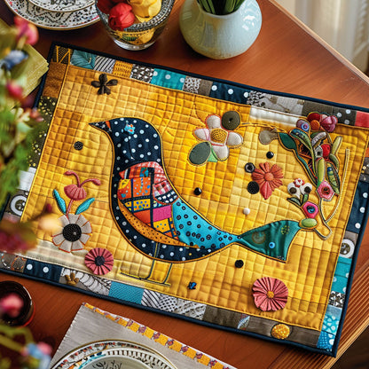 Sunshine Birdsong Quilted Place Mat NCU0TL389