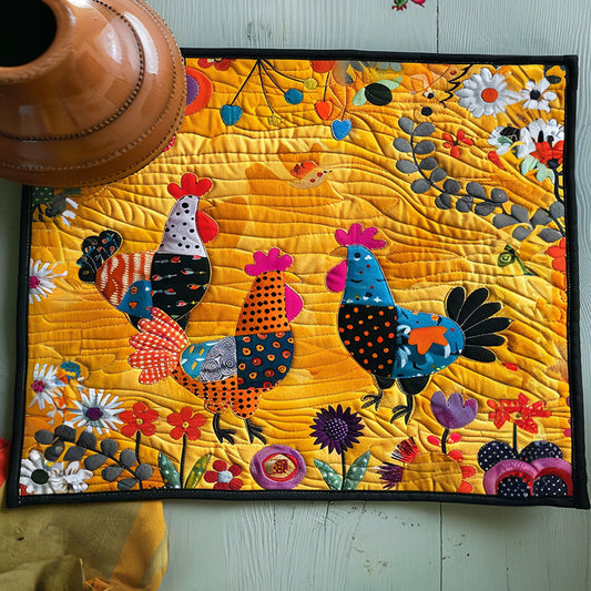 Sunshine Chickens Garden Quilted Place Mat NCU0TL222