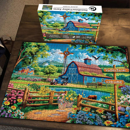 Sunshine Valley Farm Jigsaw Puzzle 1000 Pieces