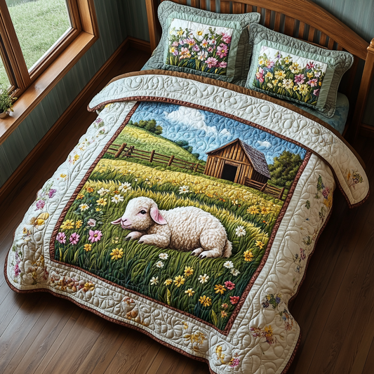 Sunshine Meadow Quilted Bedding Set NCU0DV2396