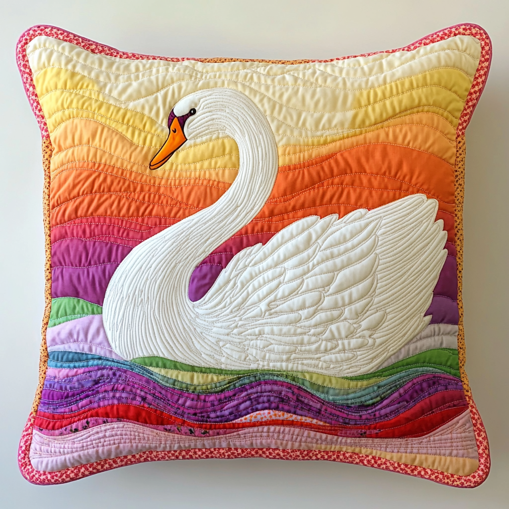 Swan DAI311024459 Quilted Pillow Case