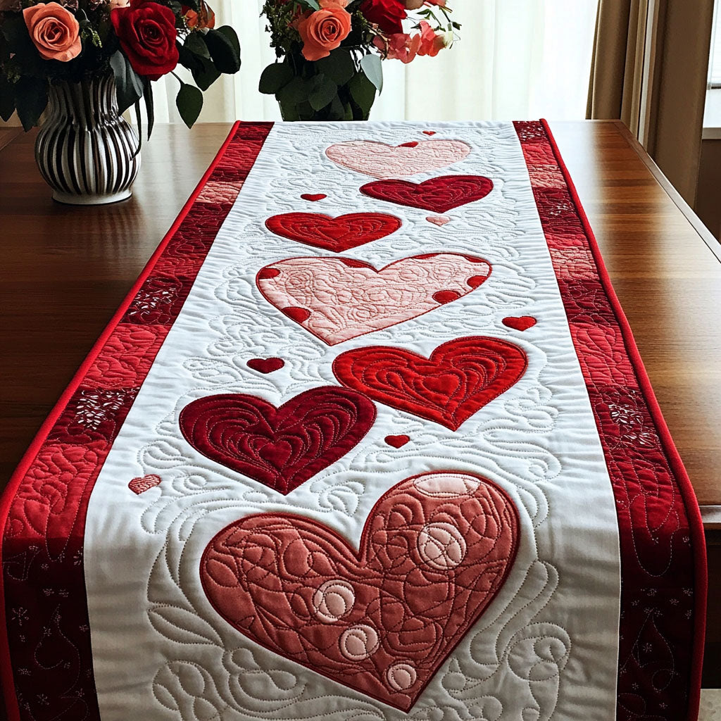 Sweetheart Serenade Quilted Table Runner NCU0NT2721