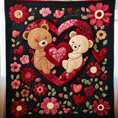 Sweetheart Teddies Quilted Blanket NCU0TL2397