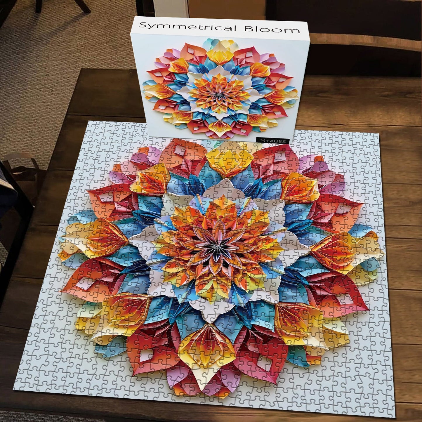 Symmetrical Bloom Jigsaw Puzzle 1000 Pieces