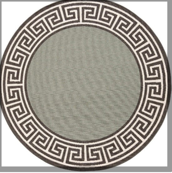 Synthetic Power Loomed Traditional CLA1610186RR Round Area Rug