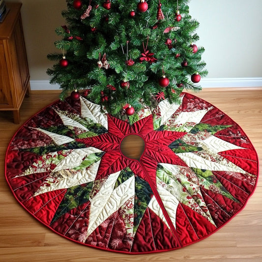 Christmas Poinsettia TL040924448 Quilted Tree Skirt