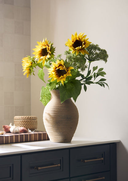 Yellow Artificial Sunflower - 35"