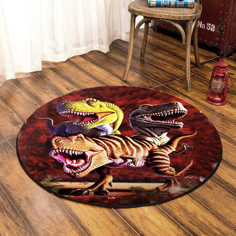 T Rex Dinosaur TL170831TM Round Area Rug