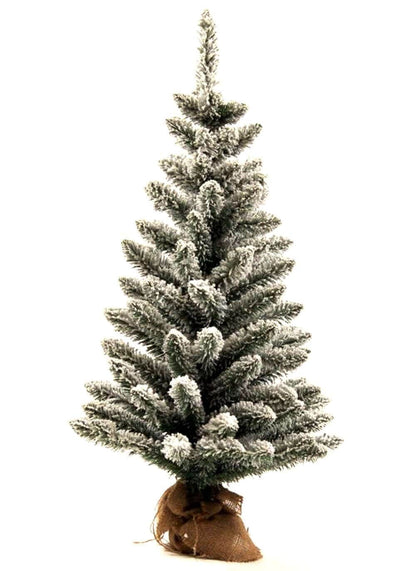 3' King Flock® Artificial Christmas Tabletop Tree Unlit