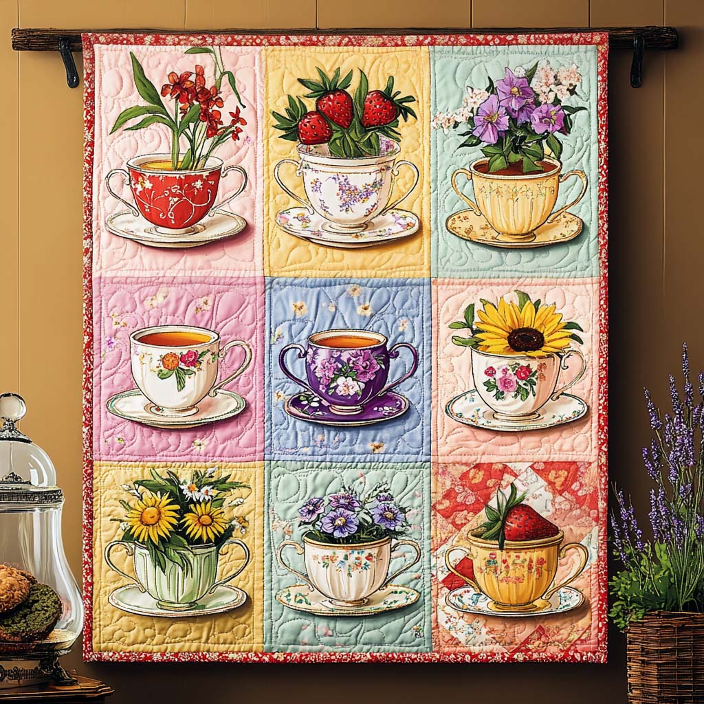 Tea Garden Quilted Blanket NCU0NT890