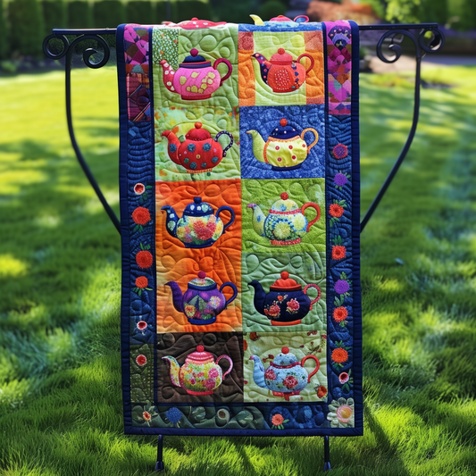 Teapot Tales Quilted Table Runner NCU0LL036