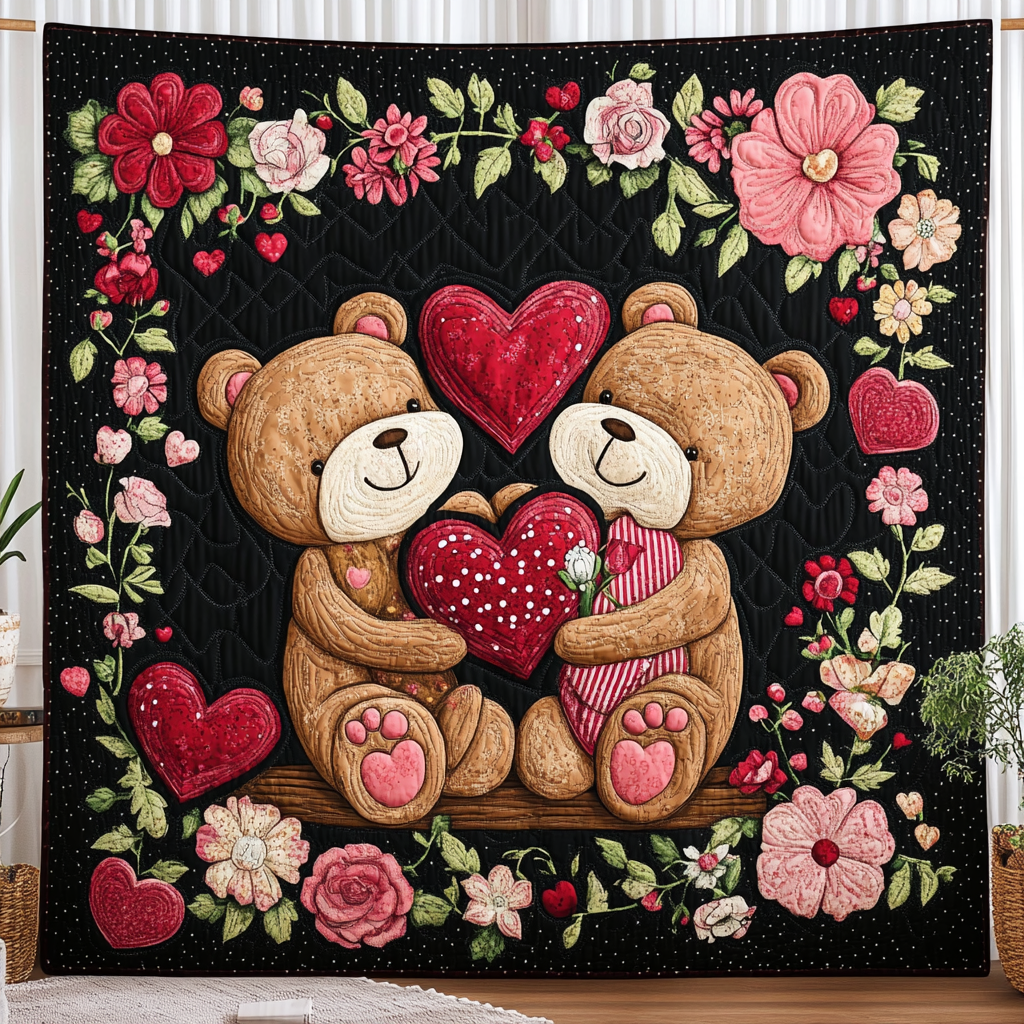 Teddy Serenade Quilted Blanket NCU0TL2398