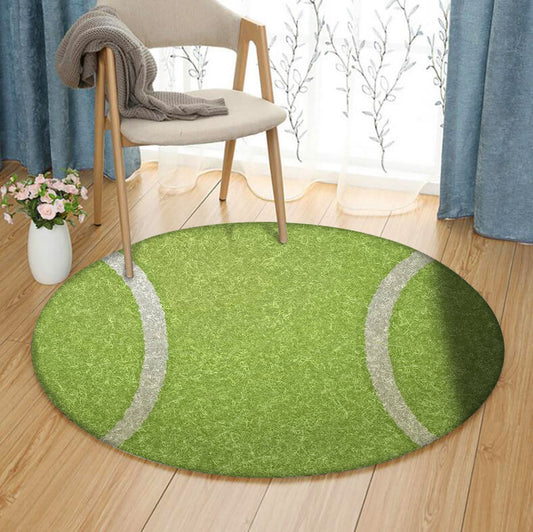 Tennis HN260810RR Round Area Rug