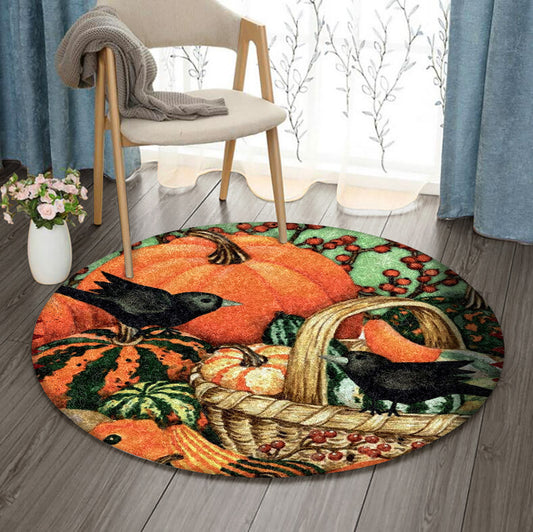 Thanksgiving BL3009133RR Round Area Rug