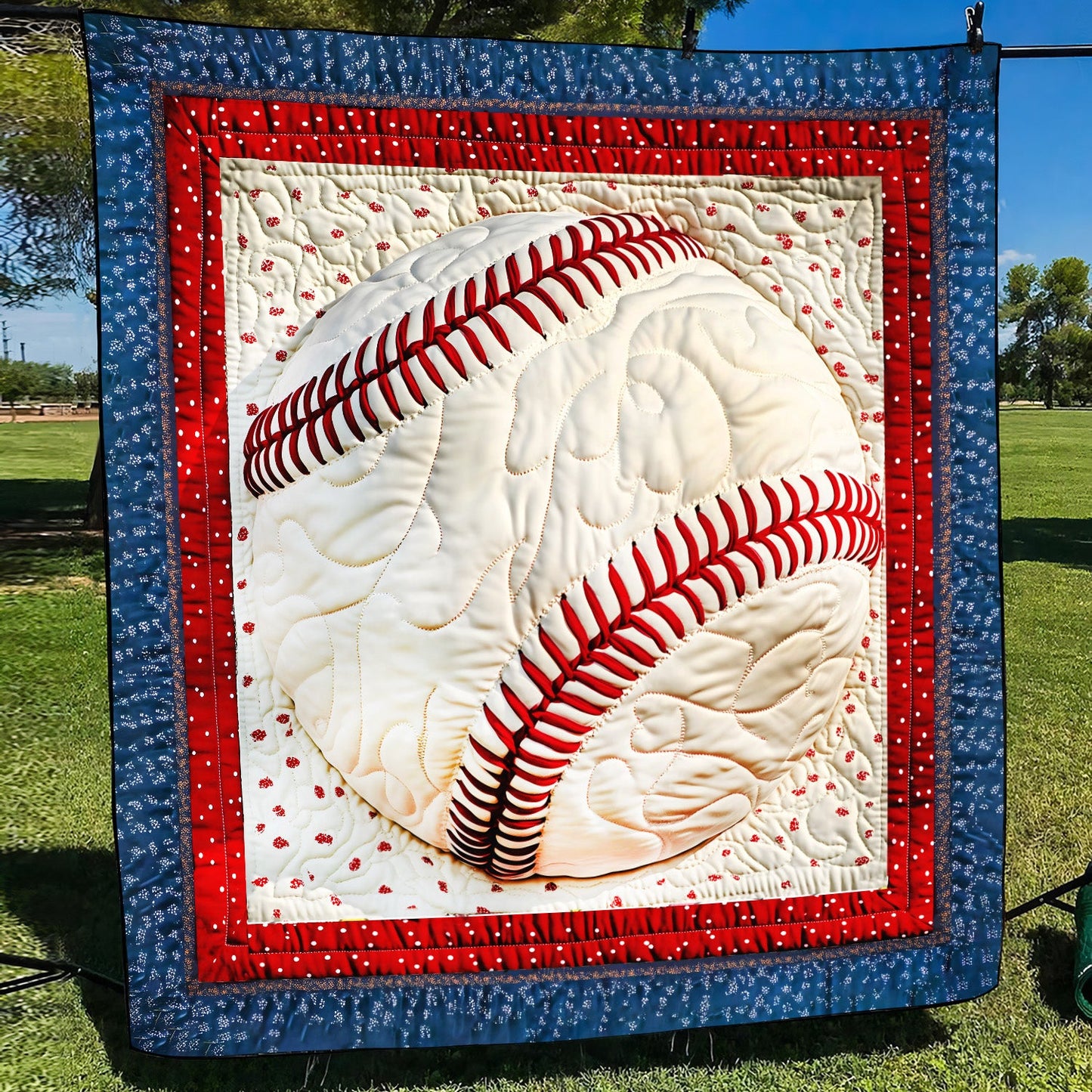 The Big League Personalized Quilted Blanket