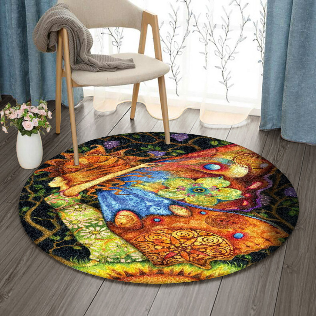 The Greek Goddess DV1410105RR Round Area Rug