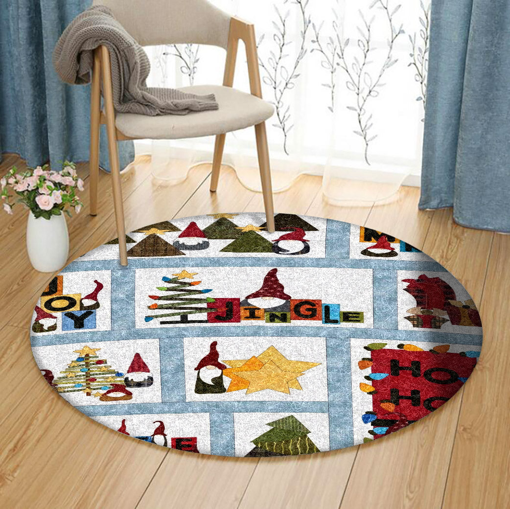 The Holidays VD0411016RR Round Area Rug