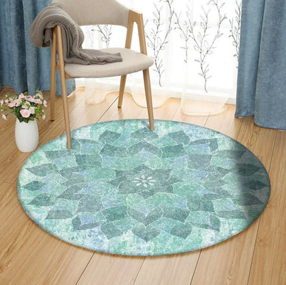 The Ocean Hues CLA1910018RR Round Area Rug