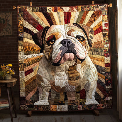 The Bulldog Journey Quilted Blanket NCU0PT2821