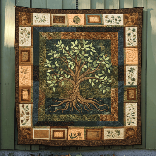 The Life Tree Quilted Blanket NCU0TL2301