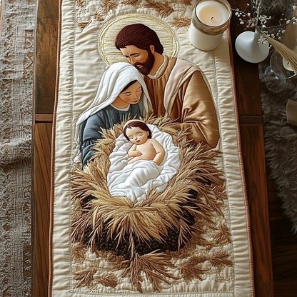 The Nativity Quilted Table Runner NCU0VH668