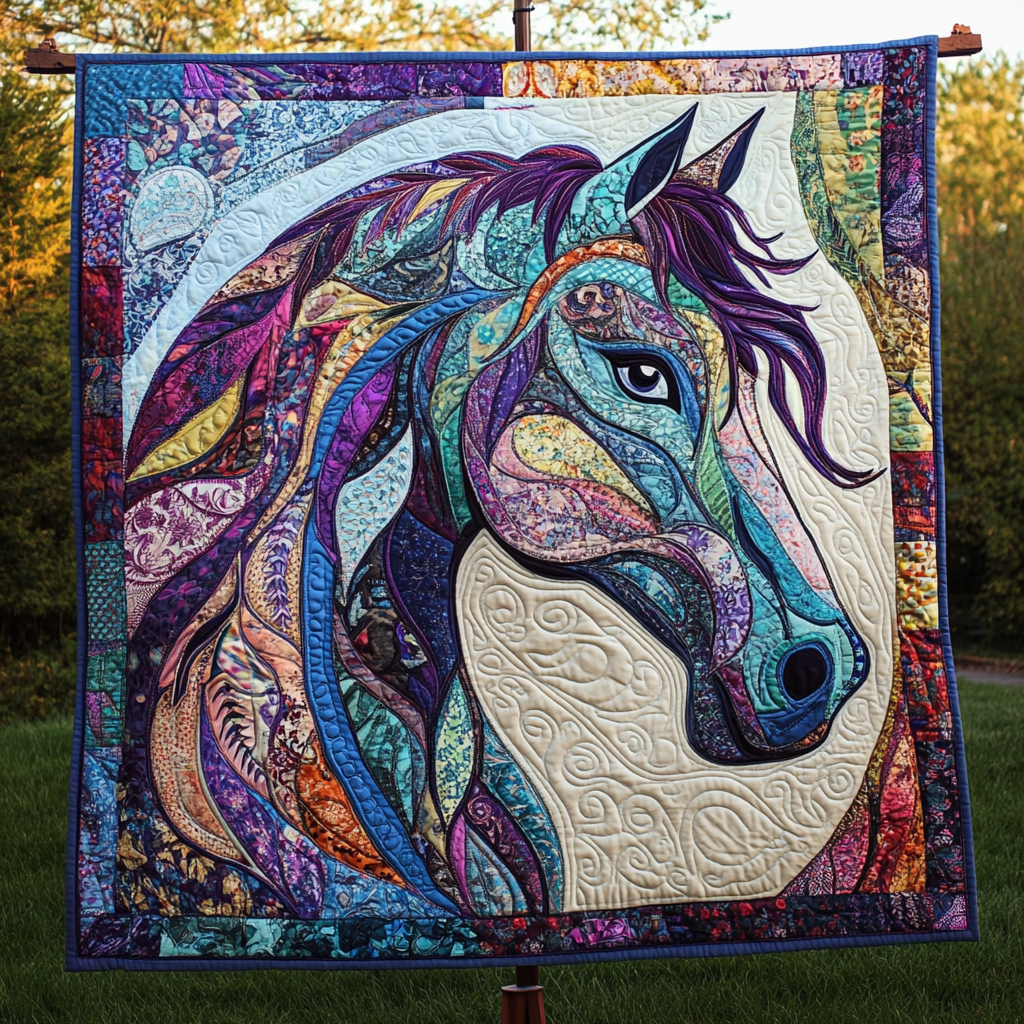 The Rider Path Quilted Blanket NCU0DK2962