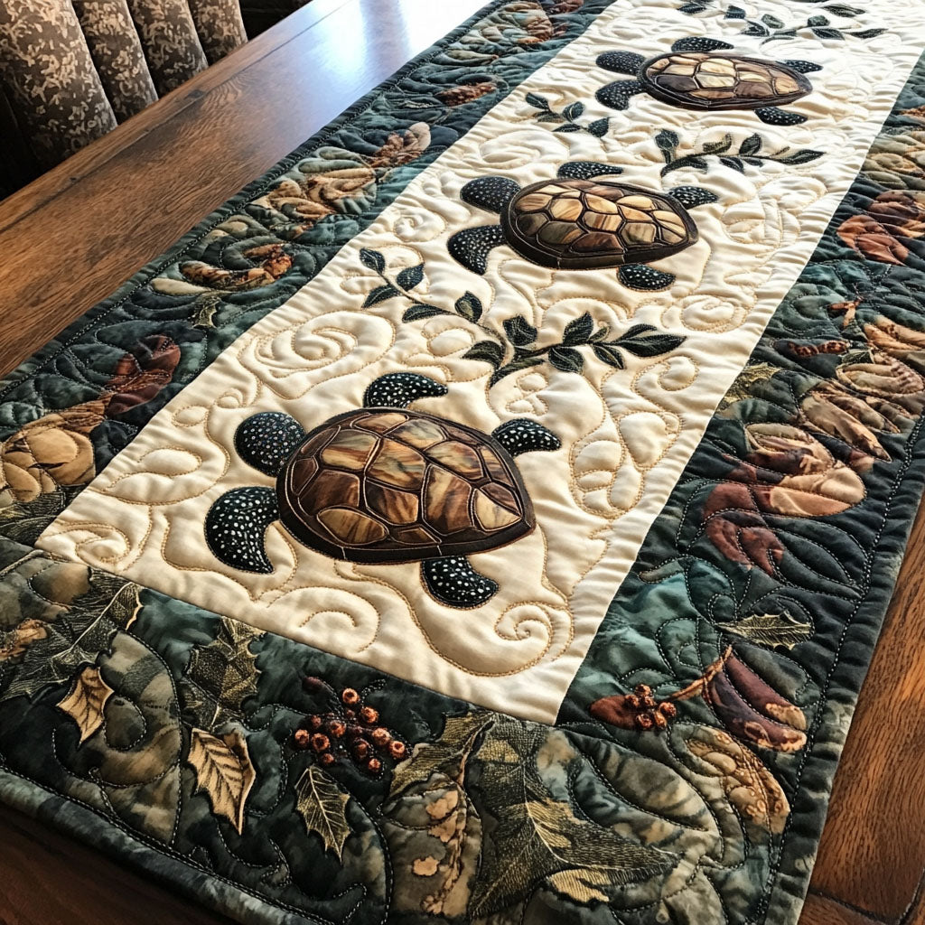 Tidal Trails Quilted Table Runner NCU0PT2396