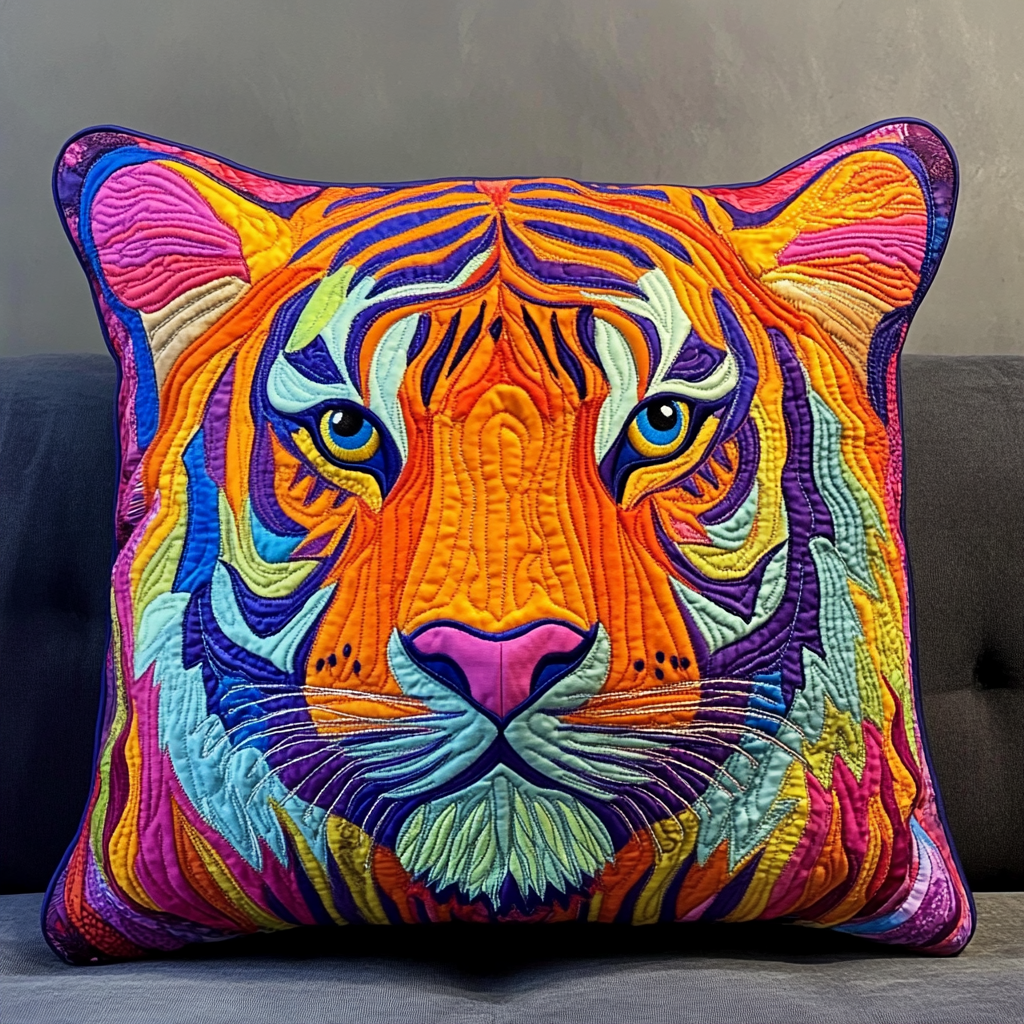 Tiger DAI05112484 Quilted Pillow Case