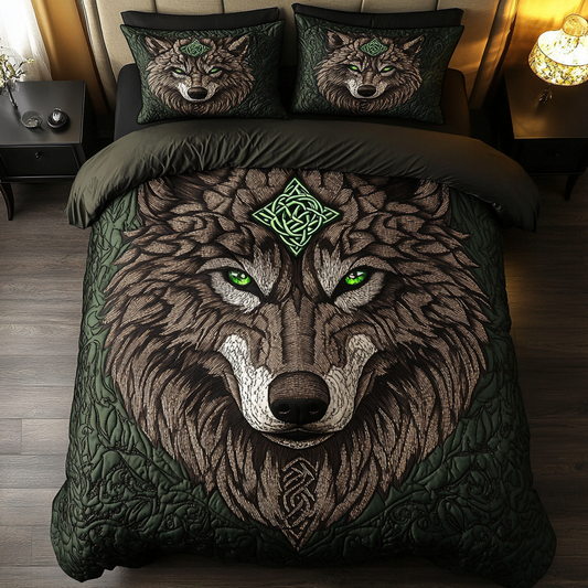 Juego de cama acolchado de 3 piezas Timber Howl NCU0DK3420