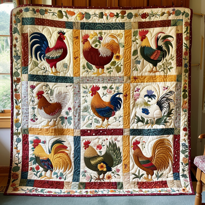 Chicken Quilted Blanket NCU0VT26