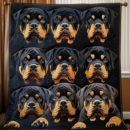 Timeless Rottweiler Quilted Blanket NCU0DV2024