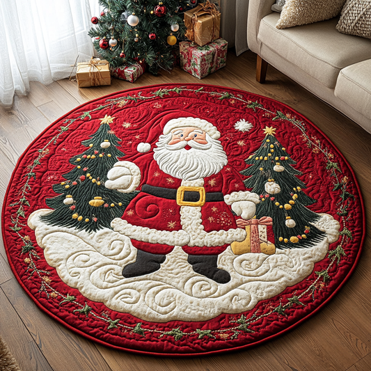 Tinsel Town Quilted Round Mat NCU0DK1299