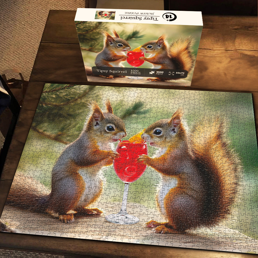 Tipsy Squirrel Jigsaw Puzzle 1000 Pieces