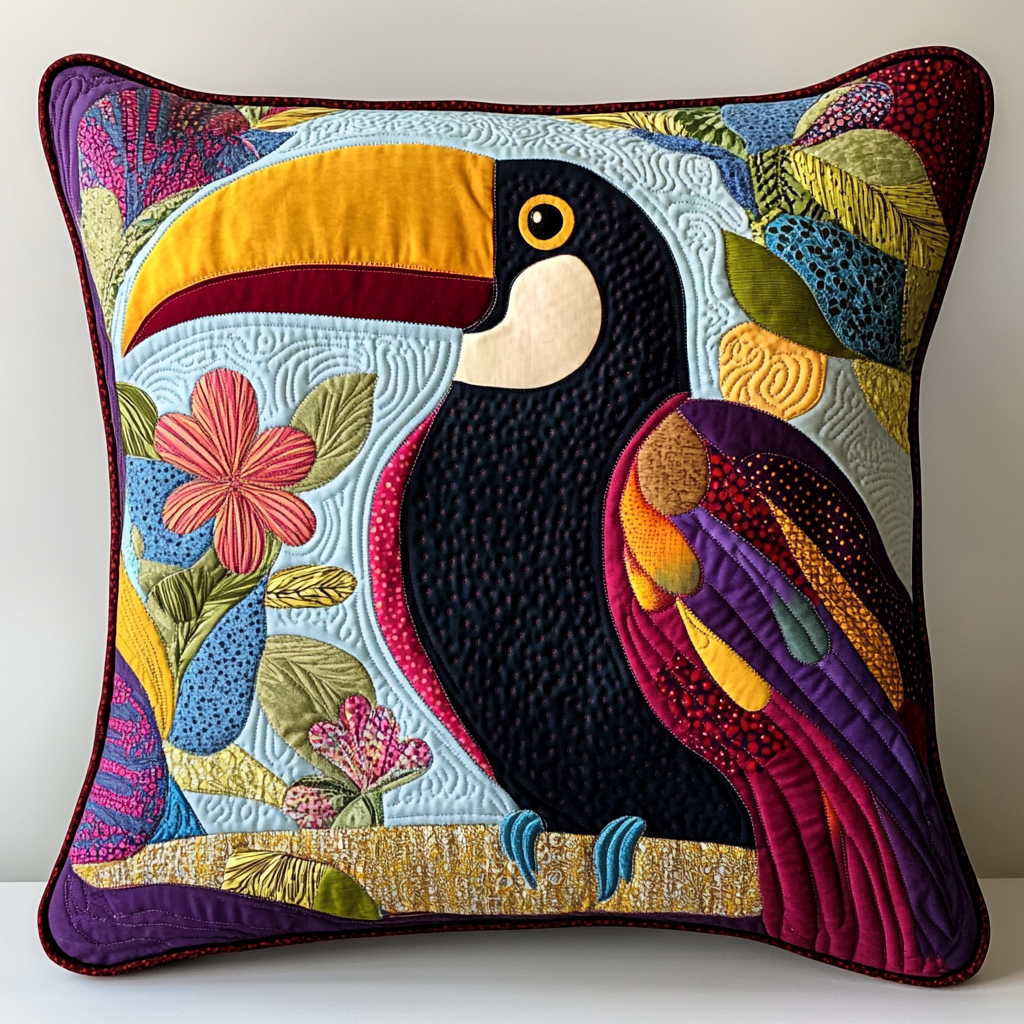 Toucan DAI311024462 Quilted Pillow Case