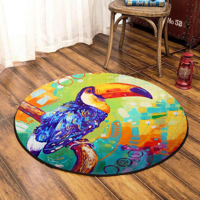 Toucan Bird TN310744A Round Area Rug